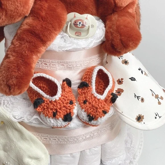 Fox Woodland Diaper Cake